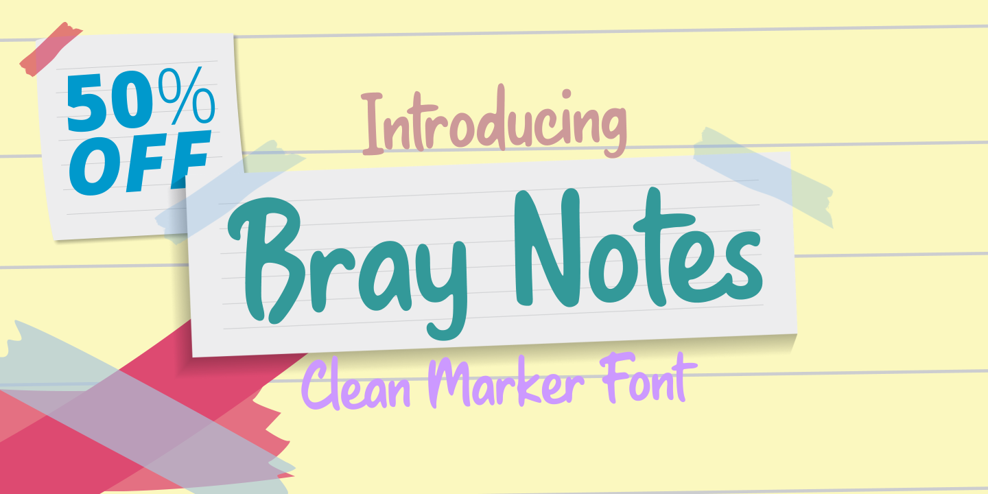Example font Bray Notes #1